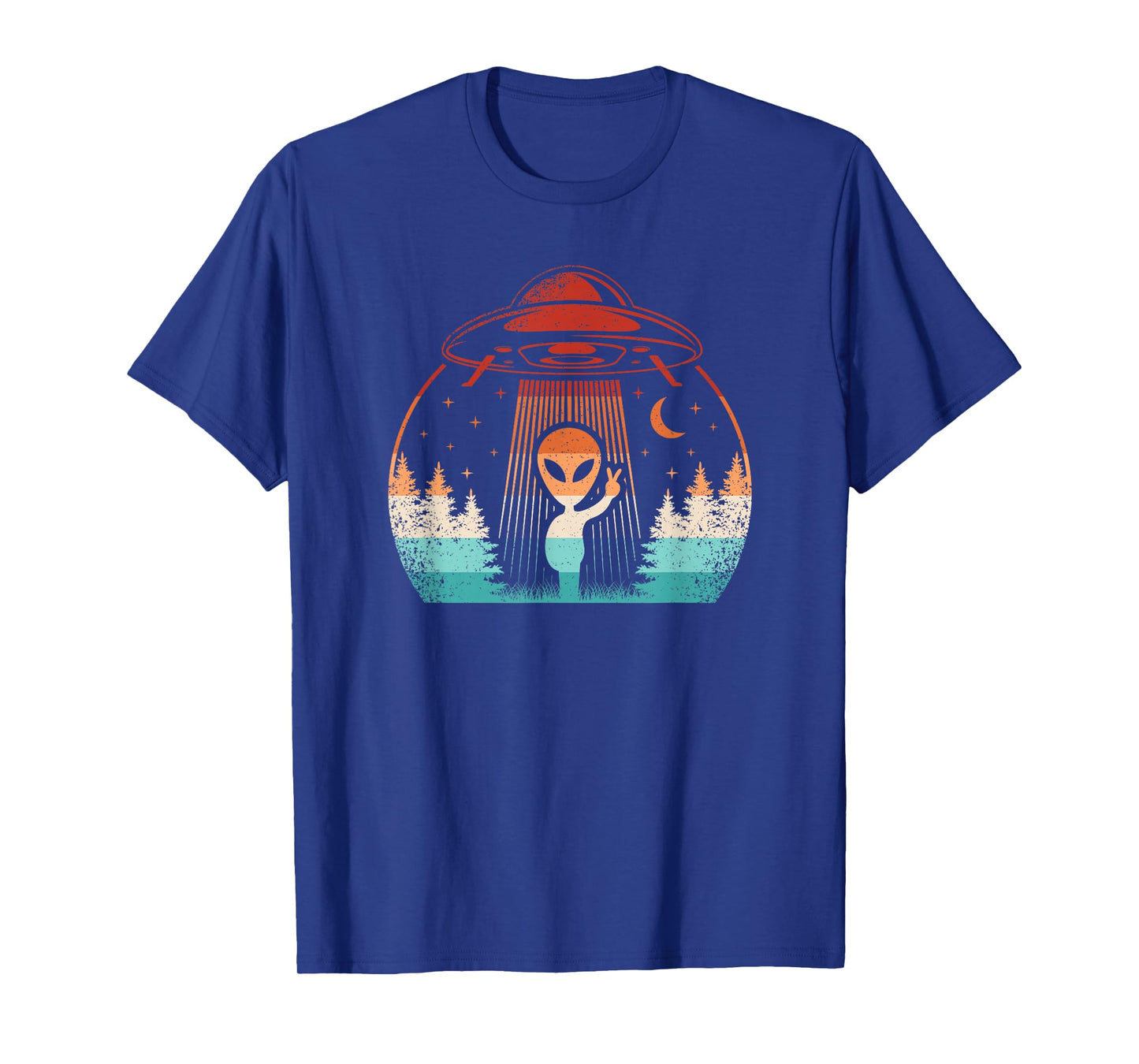 Funny Alien UFO Extraterrestrial Retro Space Men Boys Kids T-Shirt