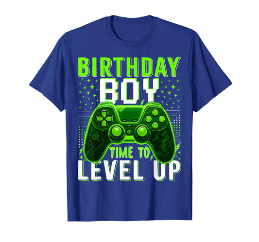 Birthday Boy Time to Level Up Video Game Birthday Gamer Boys T-Shirt
