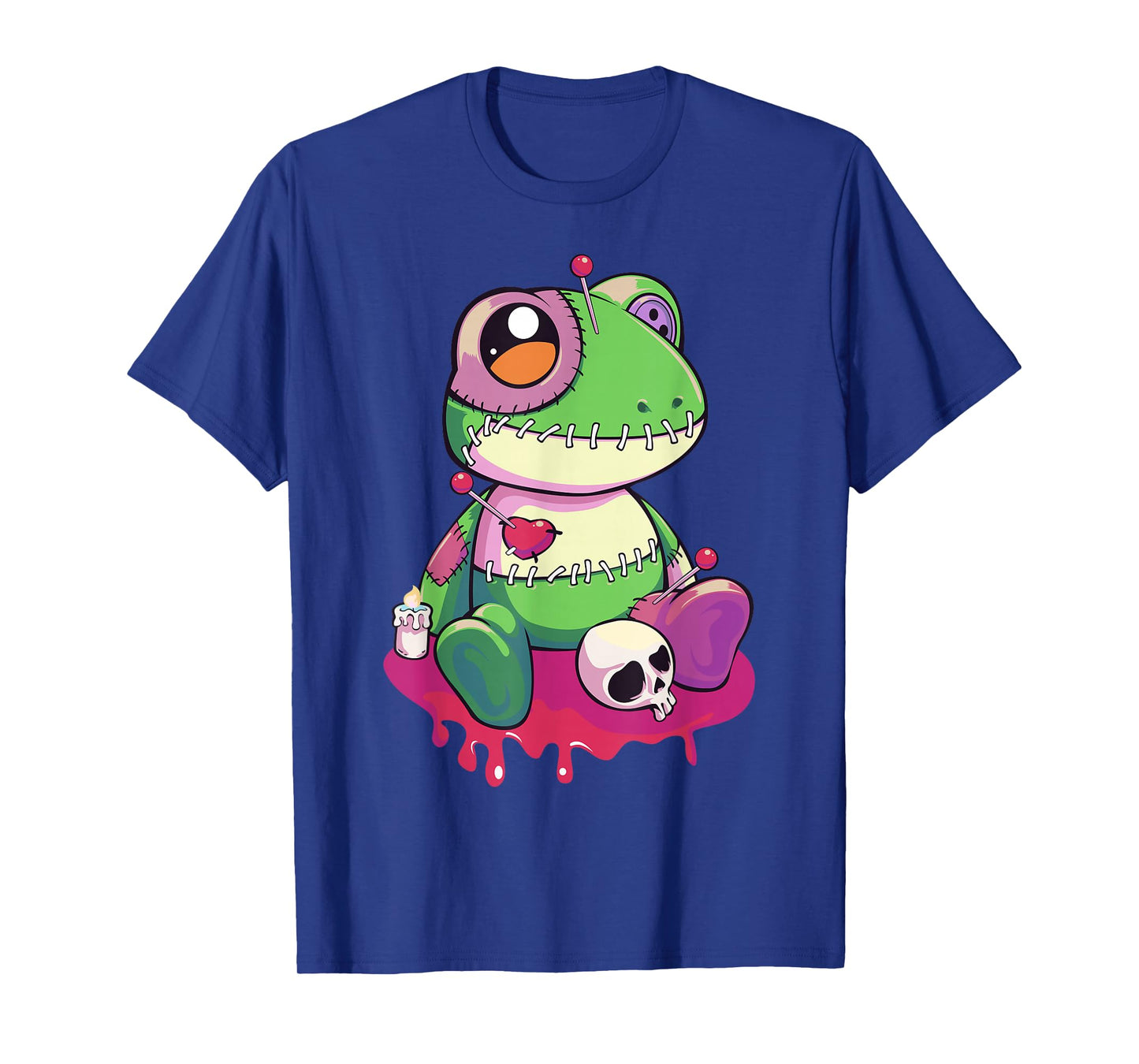 Pastel Goth Kawaii Cute Creepy Voodoo Doll Frog T-Shirt