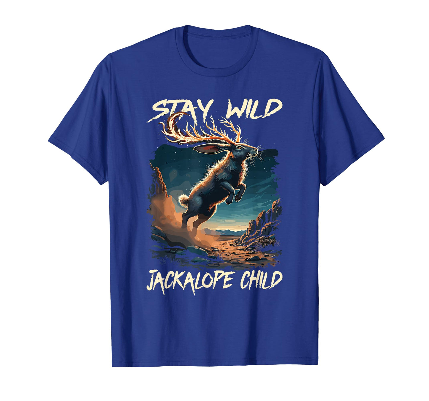 Stay Wild Jackalope Child Enchanted Creature T-Shirt