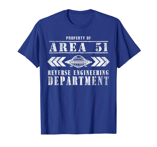 Area 51 Reverse Engineering Department UFO Alien T-Shirt