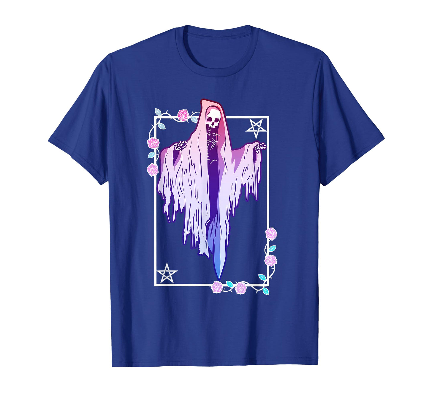 Pastel Goth Ghost Tarot Style T-Shirt
