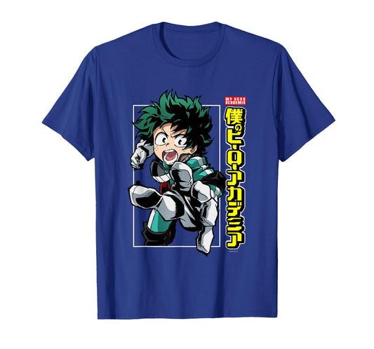 My Hero Academia Deku Posing with Logo Anime T-Shirt