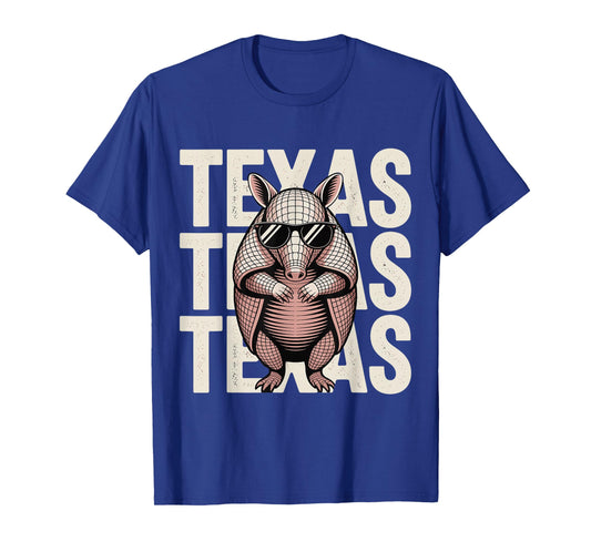 Cool Armadillo Sunglasses Funny Texas State Pride tee T-Shirt