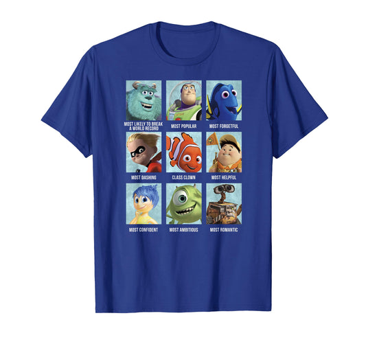 Disney Pixar Collection Character Yearbook Box Ups T-Shirt