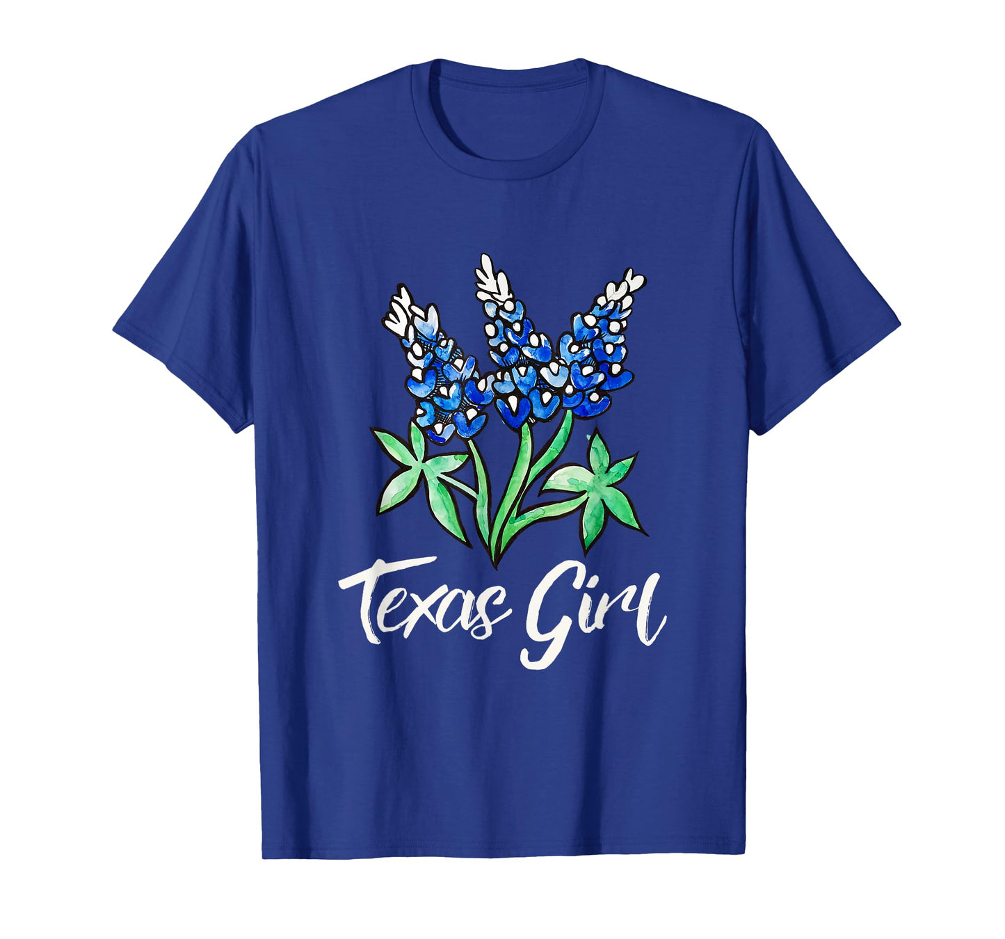 Texas Girl Bluebonnet Shirt Texas Cowgirl Rodeo Pride Womens T-Shirt