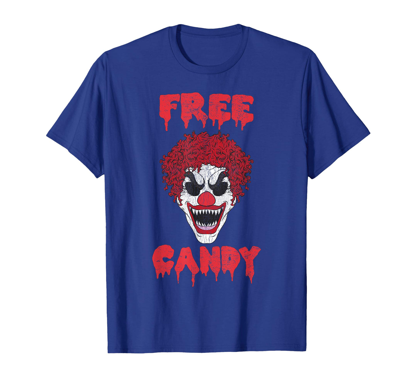Scary Clown Free Candy Evil Halloween T-Shirt