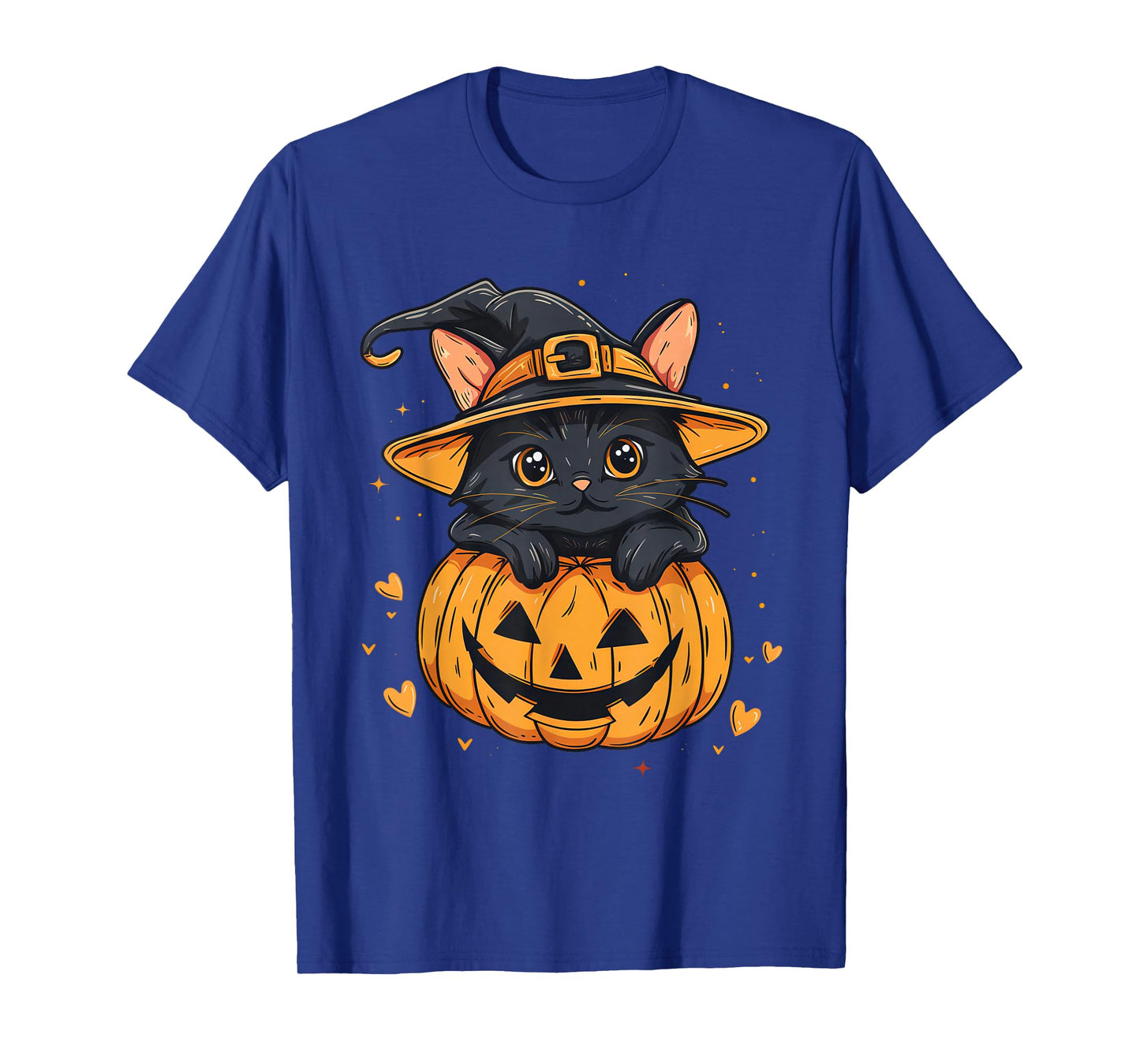 Halloween Black Cat Jack O’ Lanterns Pumpkin Cat Lover T-Shirt