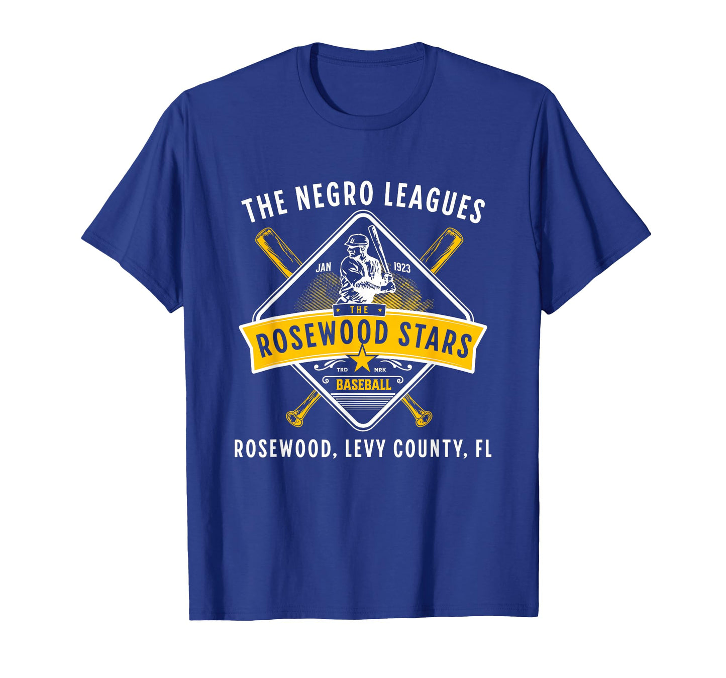 Vintage Rosewood Stars 1923 Baseball Team Negro League FL T-Shirt