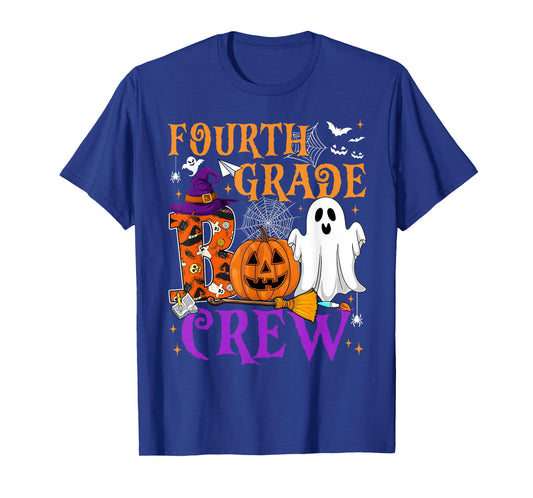 4th Grade Boo Crew Teacher Student Funny Halloween Costume T-Shirt