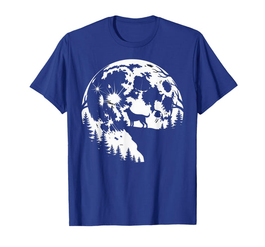 Wolf Silhouette Nature Scene for Outdoor Adventurers T-Shirt