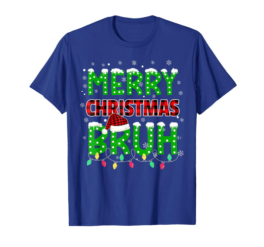 Bruh Christmas Kids Teens Boys Funny Christmas Humor Meme T-Shirt