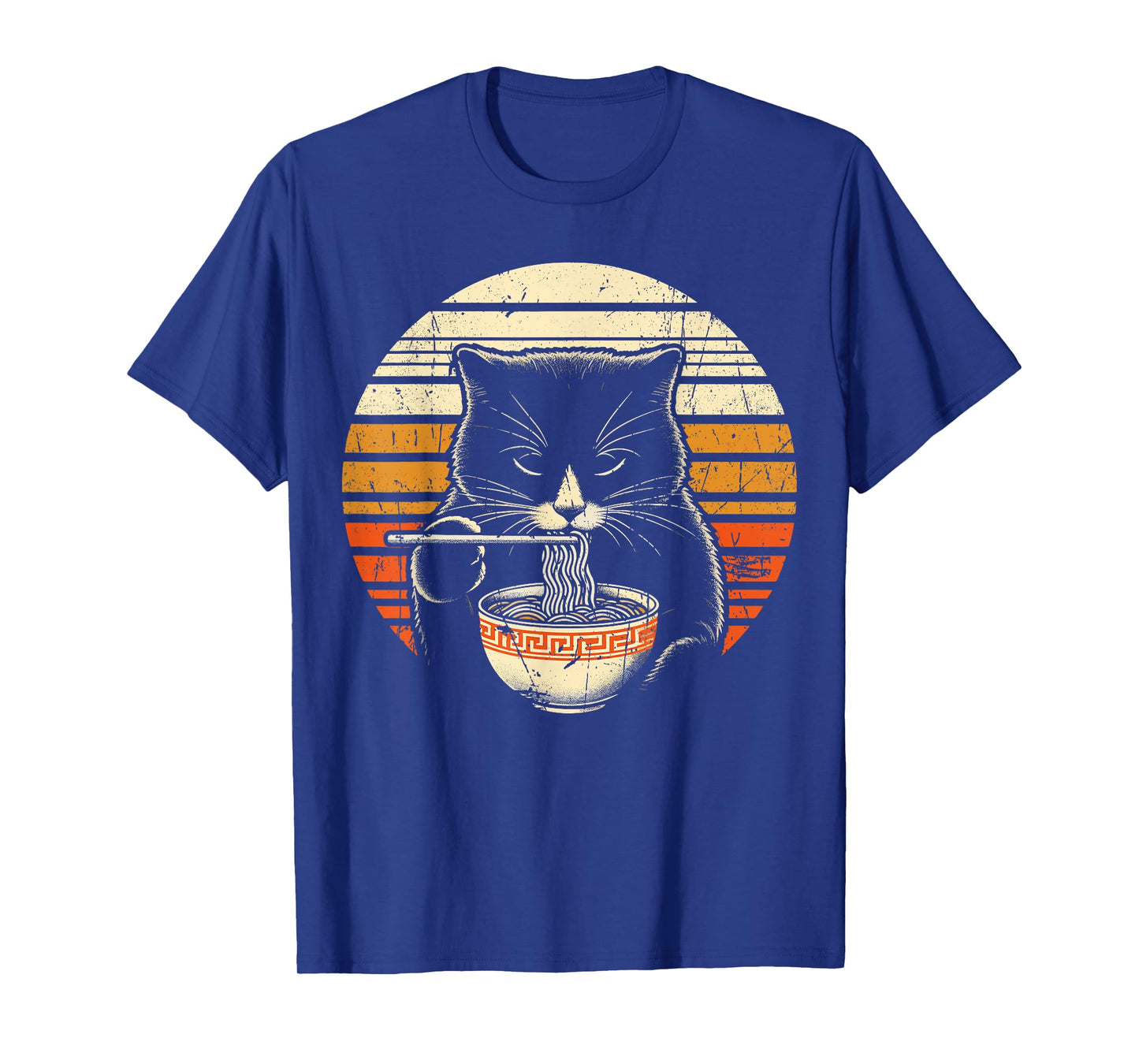 Anime Ramen Cat Retro Japanese Noodles Kawaii Cats T-Shirt