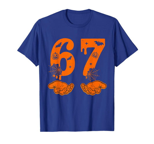 Number 67 Matching Six Seven 6 7 Meme 6 7 Halloween Costume T-Shirt