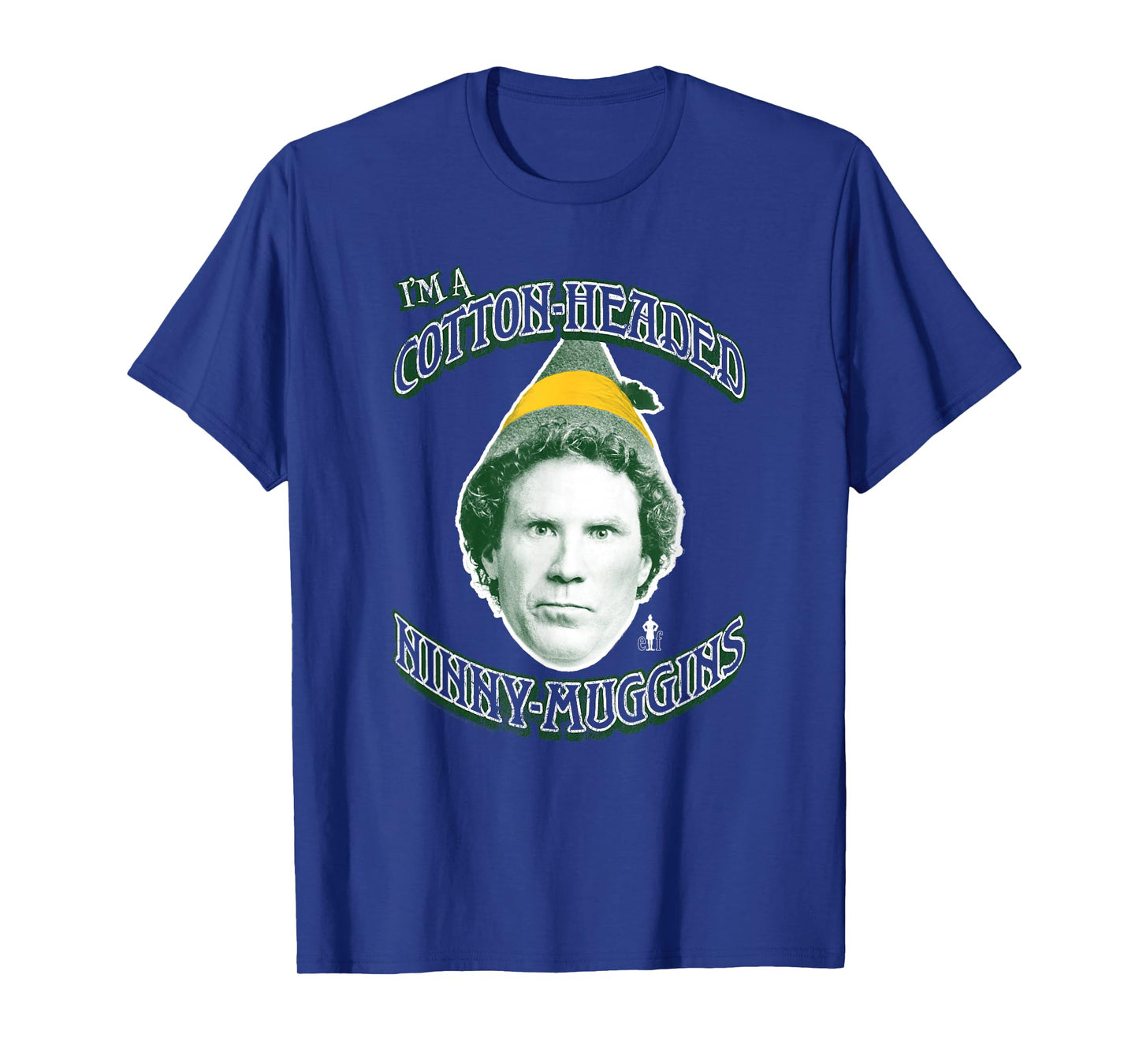 Elf Cotton-Headed Ninny-Muggins Portrait Christmas Movie T-Shirt
