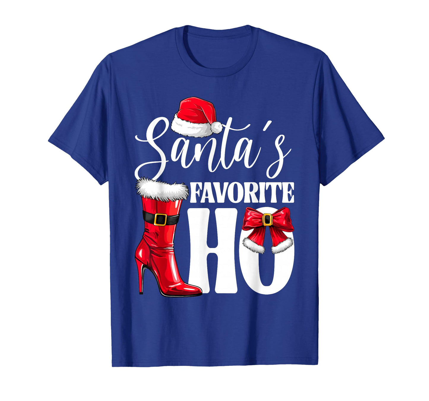 Santa's Favorite HO Christmas Lights Merry Christmas Pajamas T-Shirt