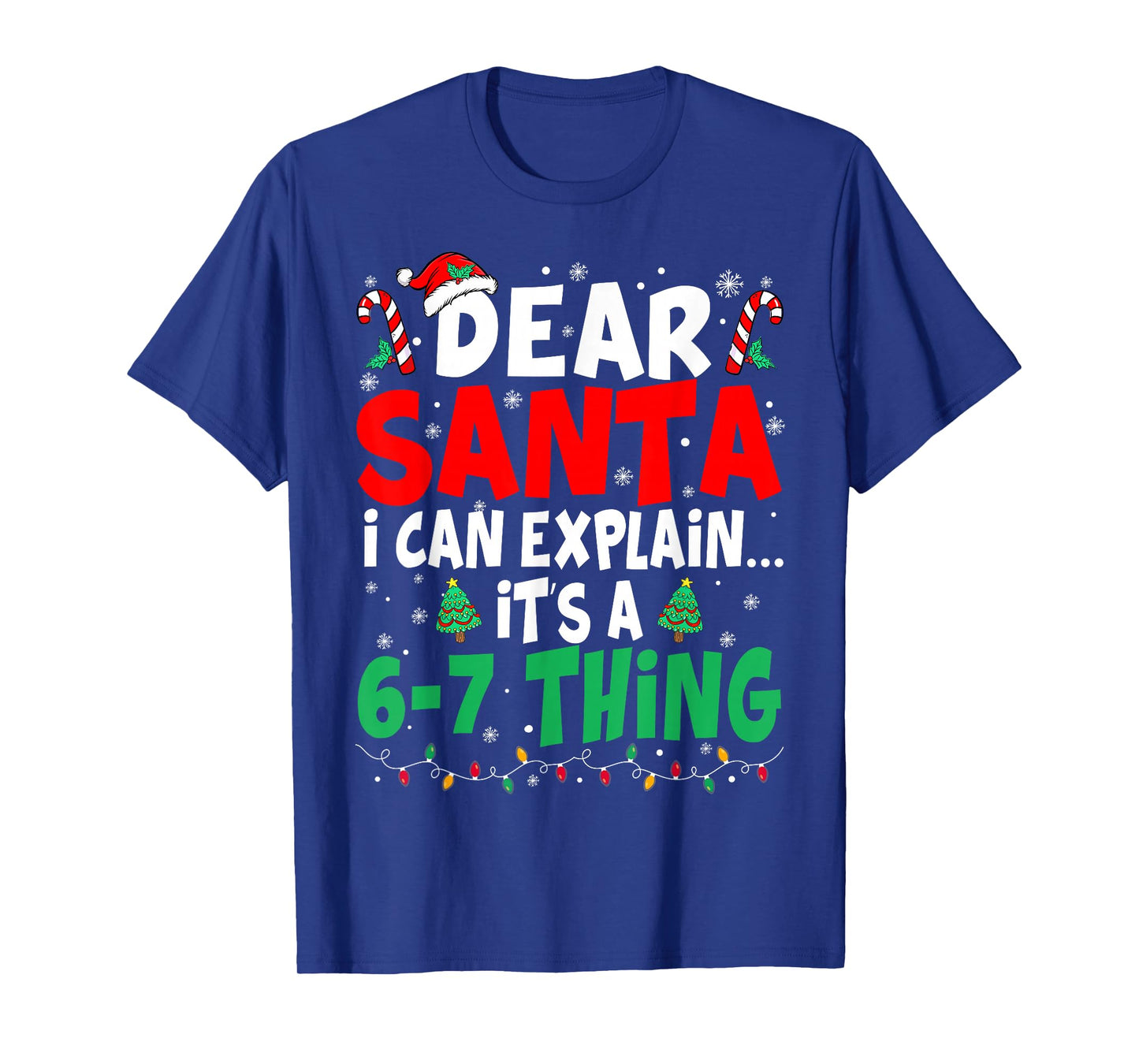 67 Meme Dear Santa 6 7 Funny Christmas Six Seven Kids Boys T-Shirt