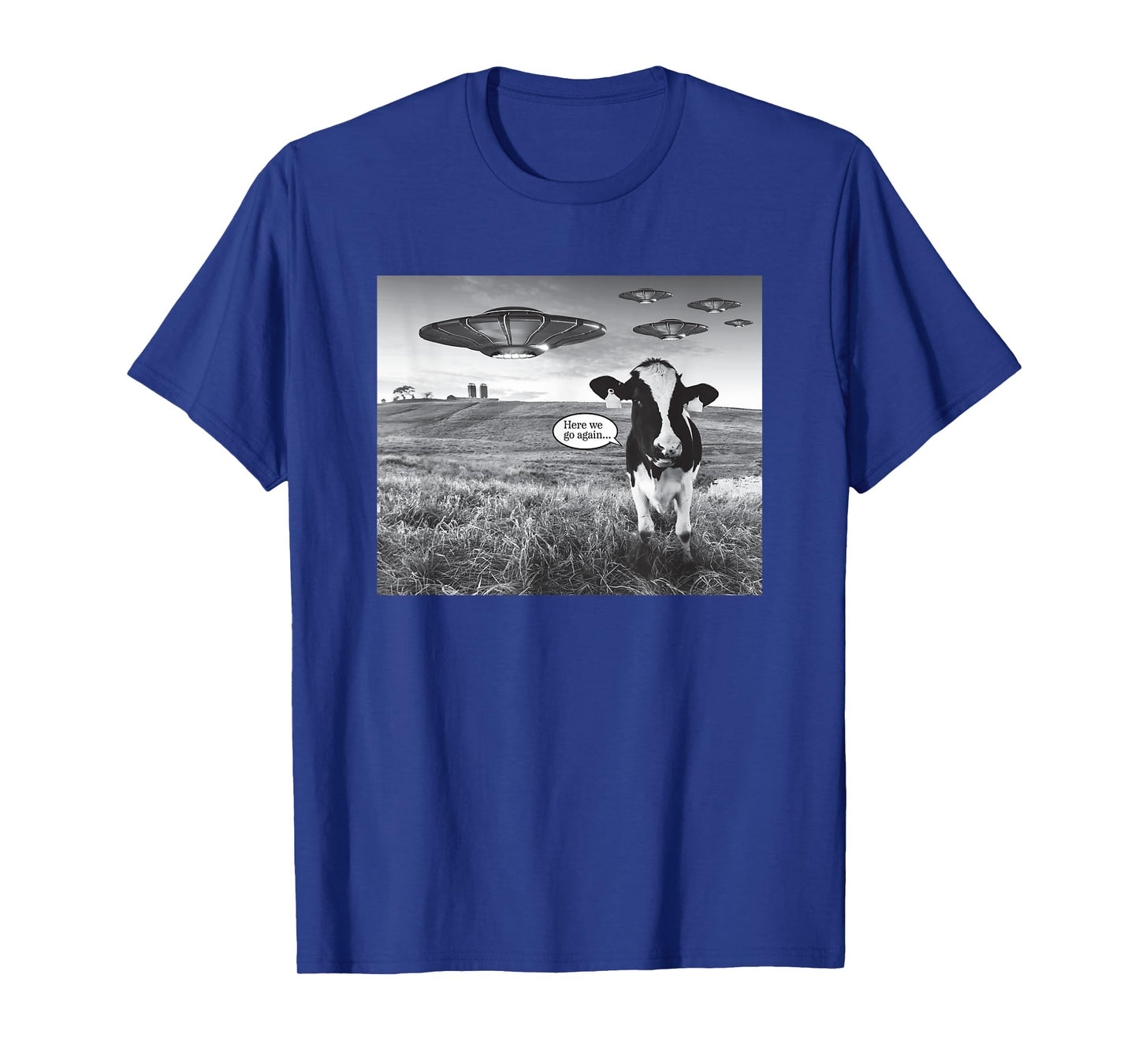 Funny Cow Selfie With Alien T-Shirt
