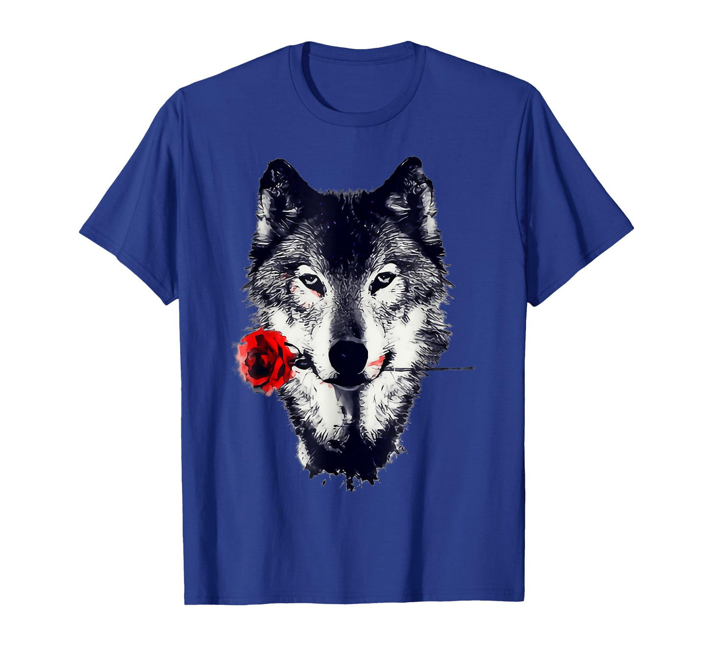 Wolf Rose Art Gift T-Shirt
