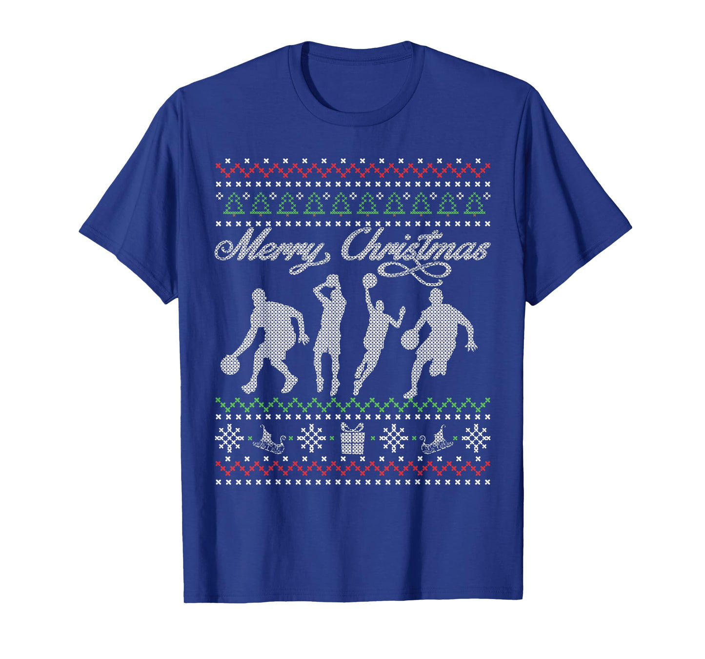 Basketball Christmas T Shirt | Ugly Xmas Gift T-Shirt