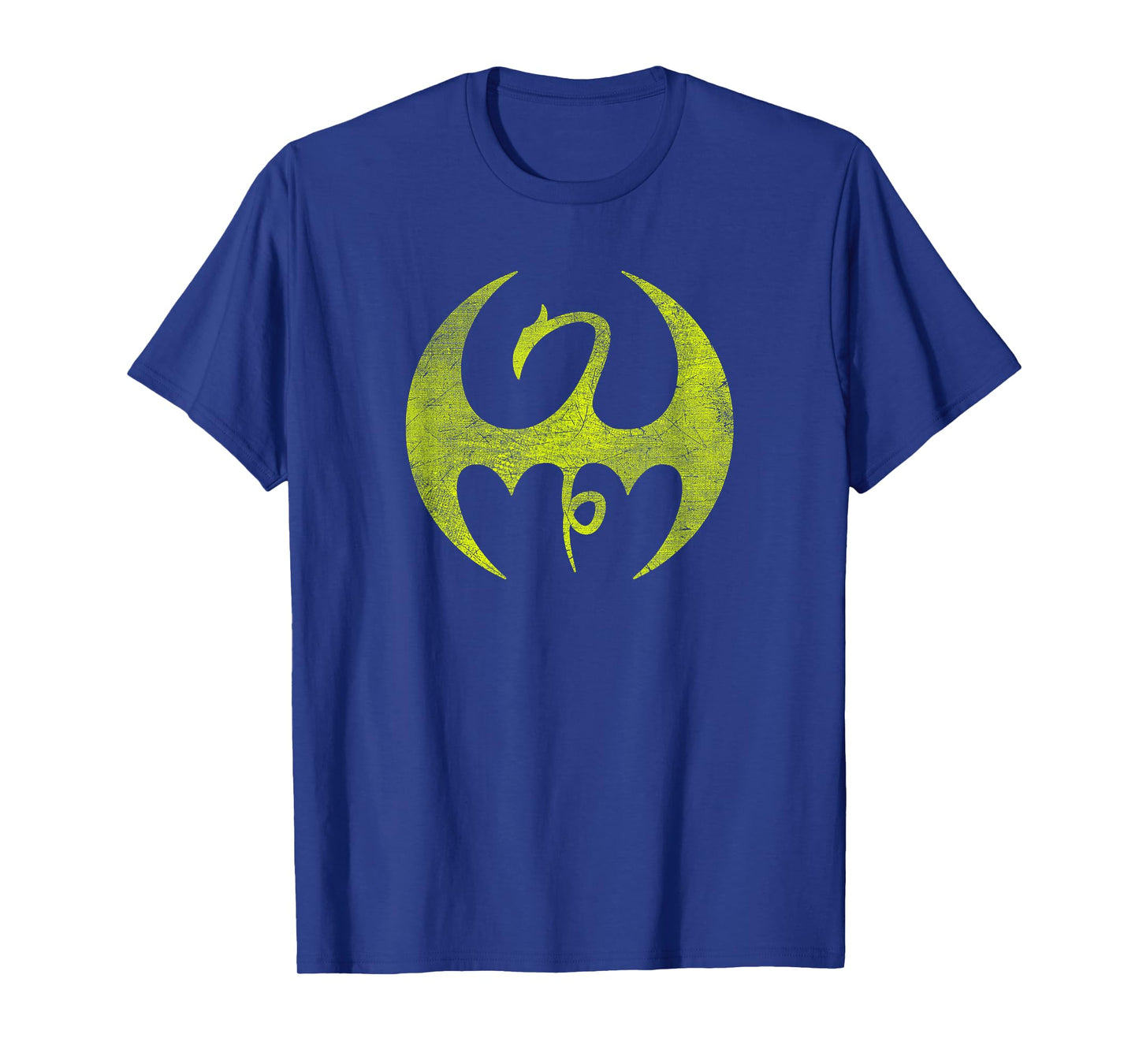 Marvel Iron Fist Distressed Dragon Logo Graphic T-Shirt