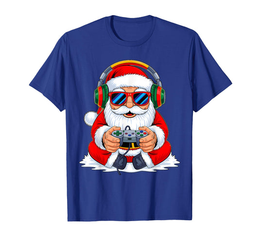 Christmas Gamer Boys Video Game Funny Santa Xmas Squad Kids T-Shirt