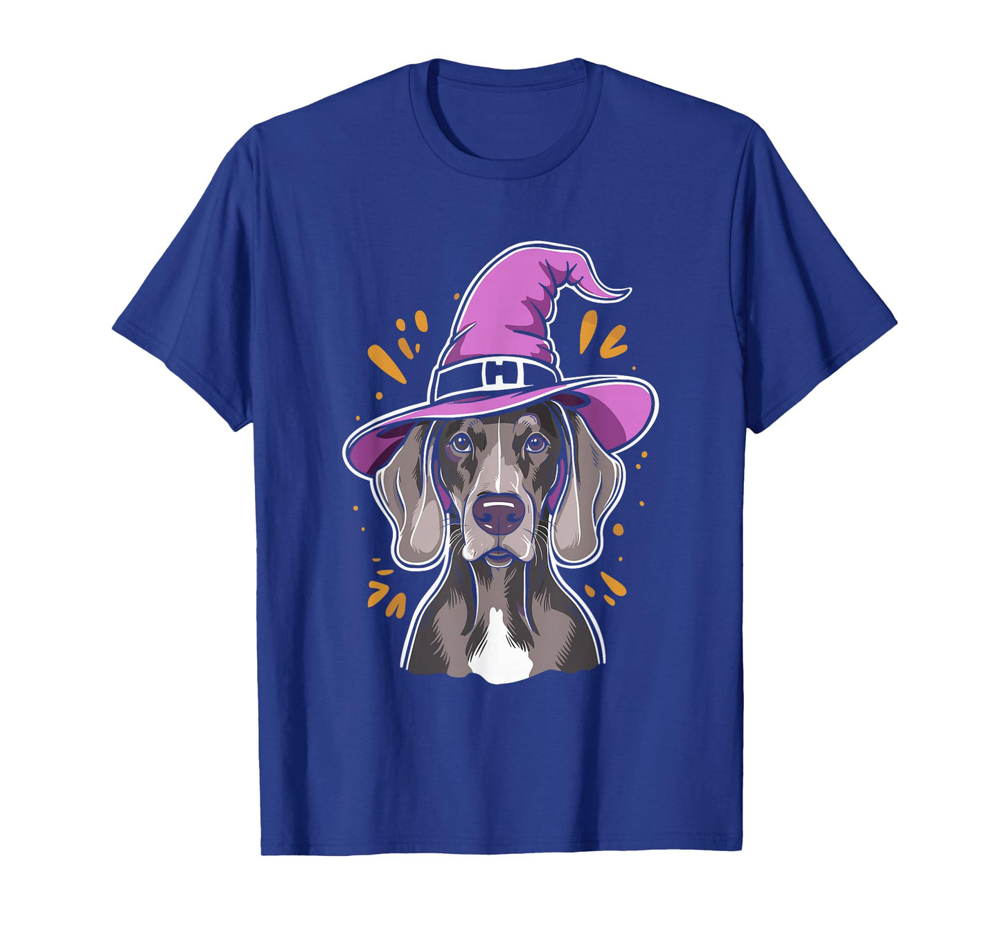 Weimaraner Witch Dog Halloween T-Shirt