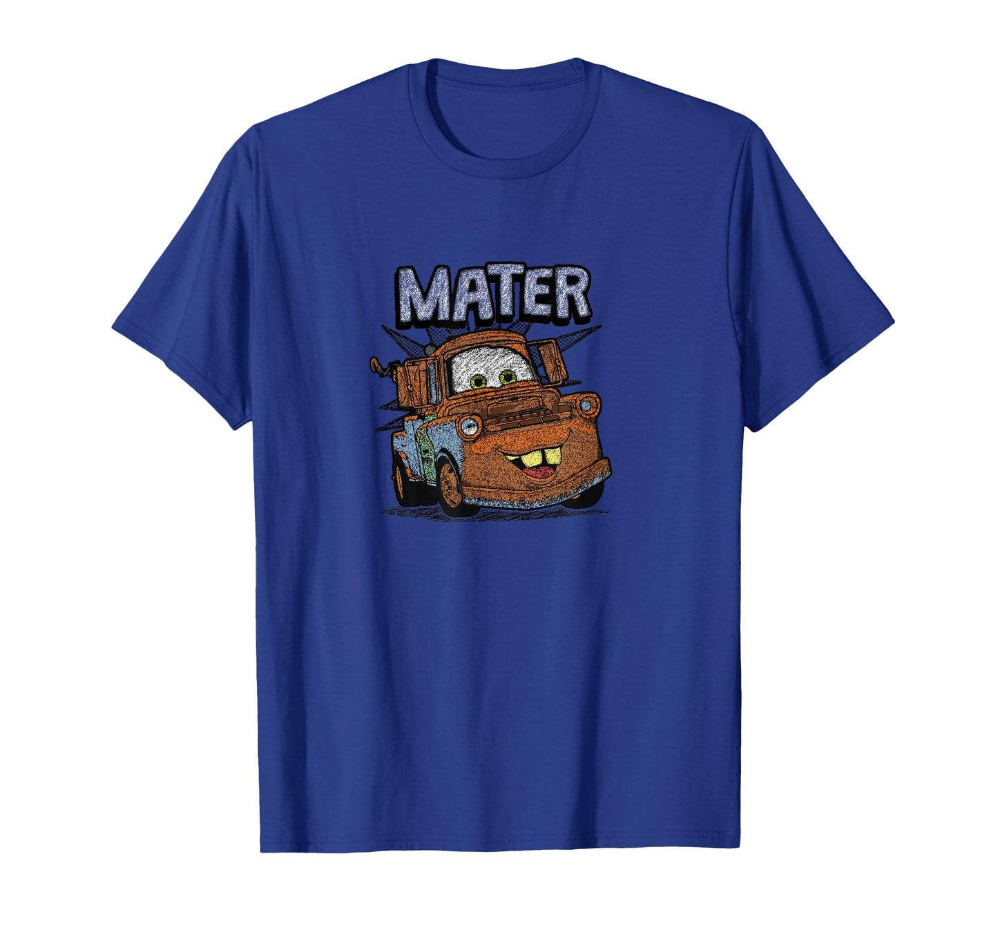 Disney Pixar Cars Vintage Tow Mater Crayon Sketch Portrait T-Shirt