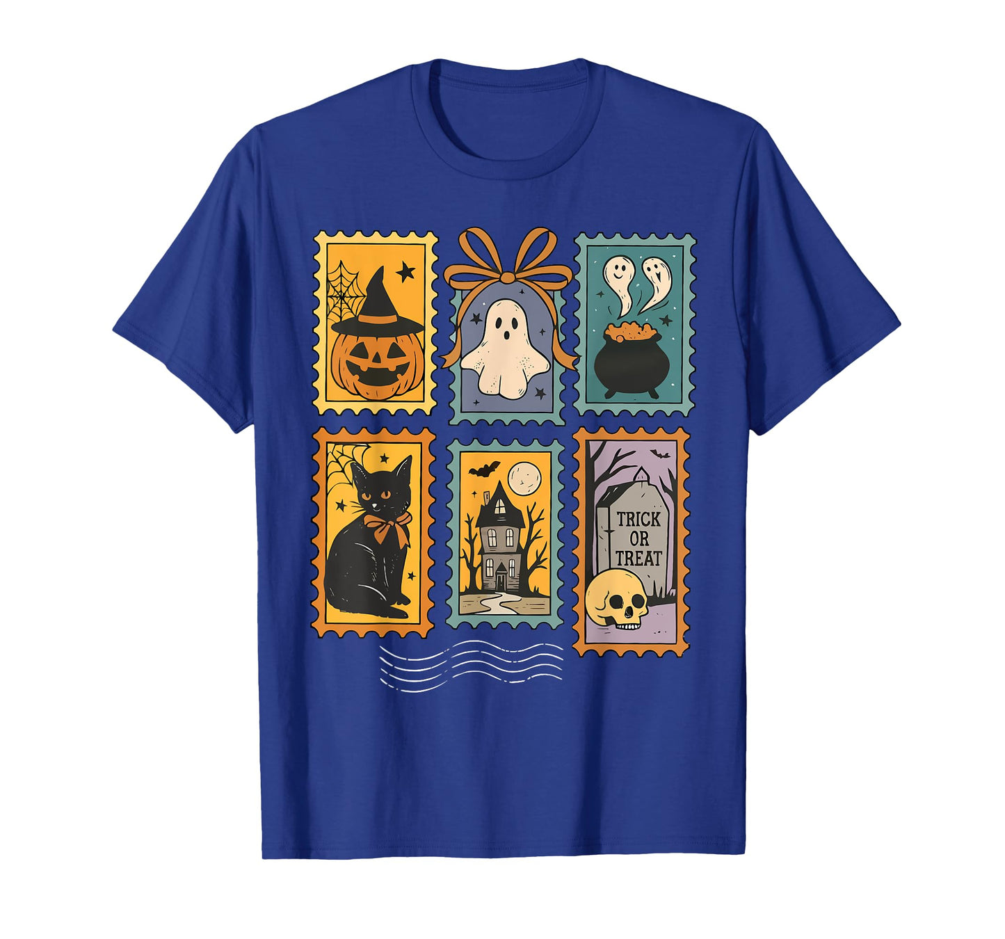 Halloween Ghost Black Cat Witch Coquette Bow Spooky Season T-Shirt