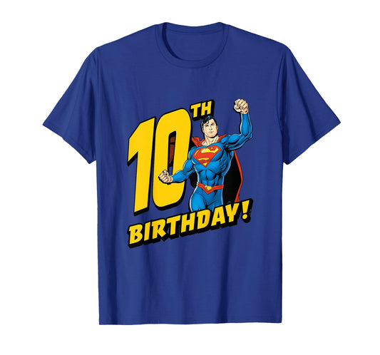 Kids Superman 10th Birthday T-Shirt