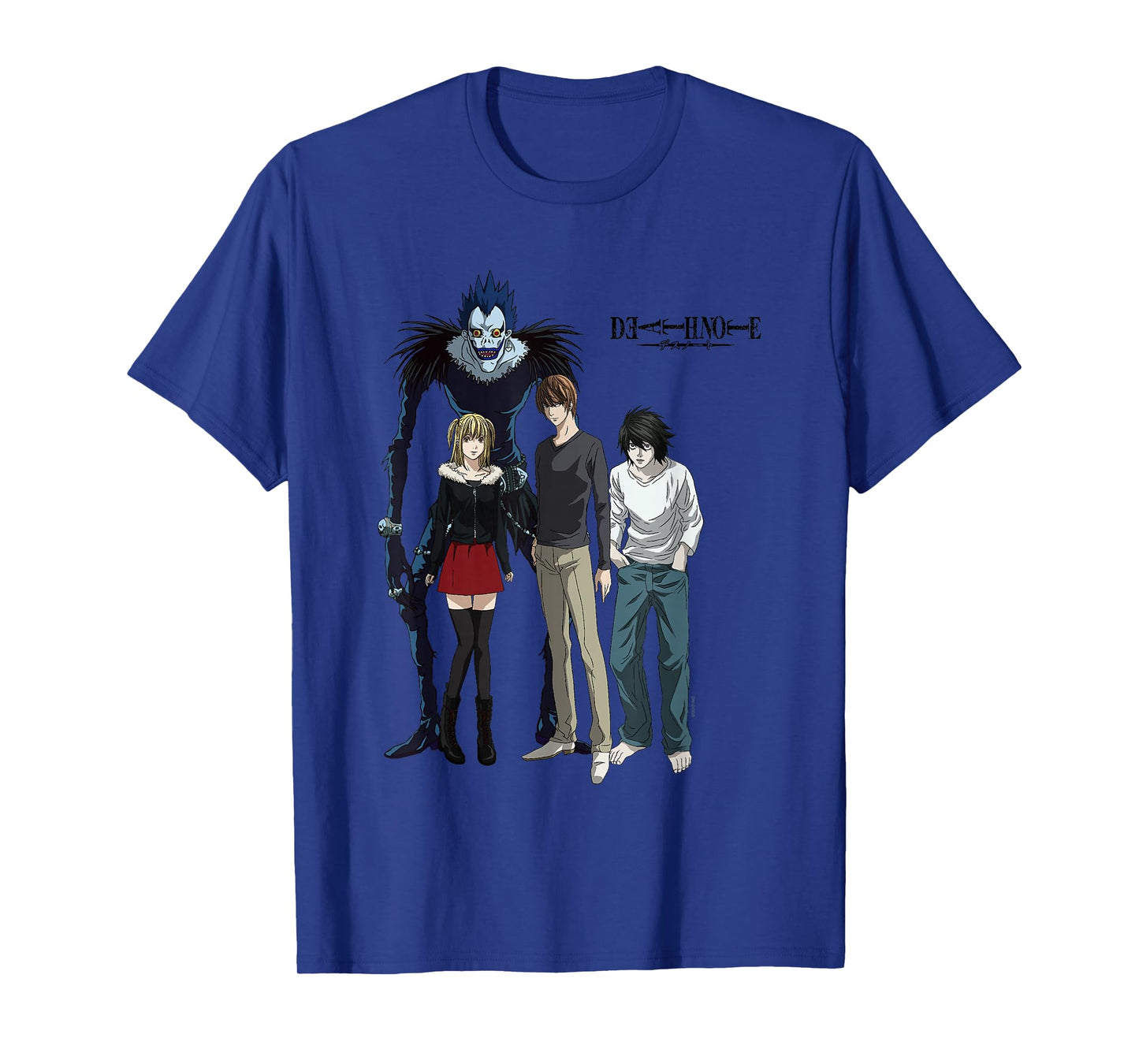 Death Note Main Characters Posing with Logo Anime T-Shirt