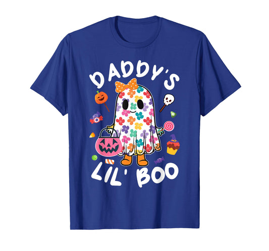 Daddy’s Lil Boo Halloween Costume Toddler Girl Daughter Kids T-Shirt