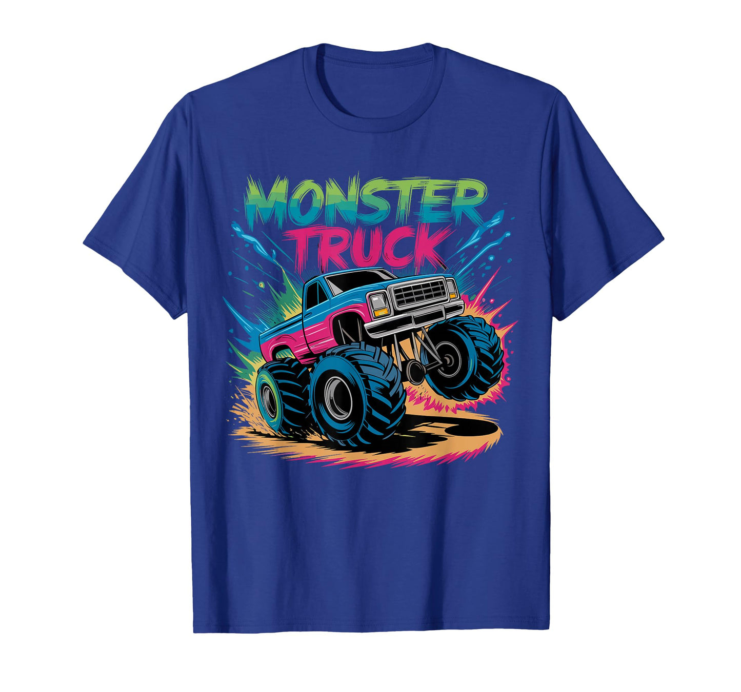 Monster Truck Birthday Party Colorful T-Shirt