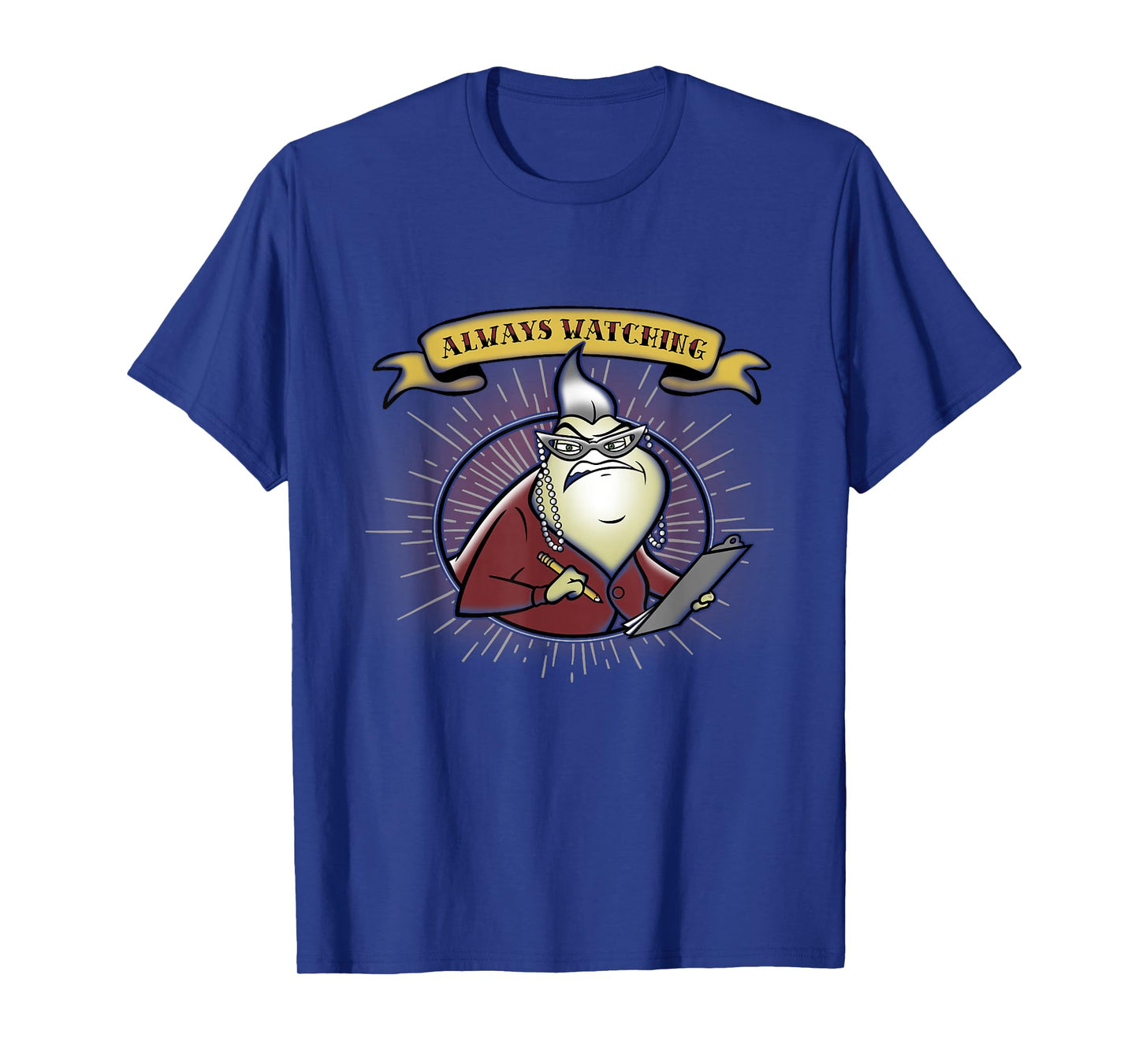 Disney Pixar Monsters Inc. Roz Always Watching Banner T-Shirt