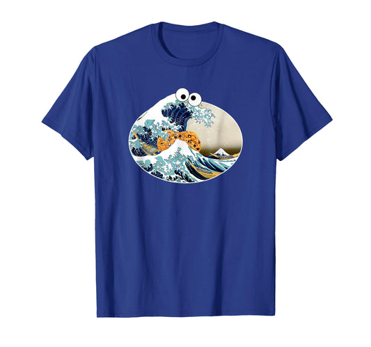 The Great Cookie Eating Wave Off Kanagawa - Googly Eyes Art T-Shirt