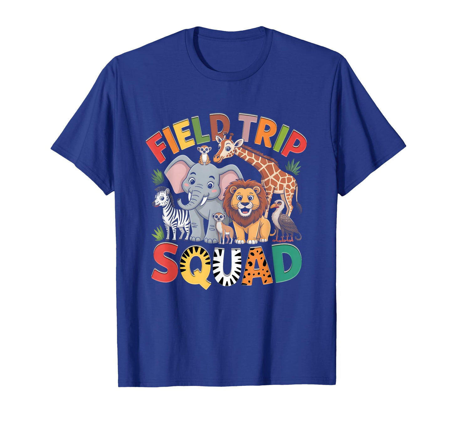 Zoo Field-Trip Squad Safari Teacher Students Wildlife Animal T-Shirt