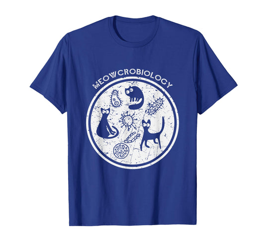 Meowcrobiology Shirt Science Cat Lover Gift T-Shirt