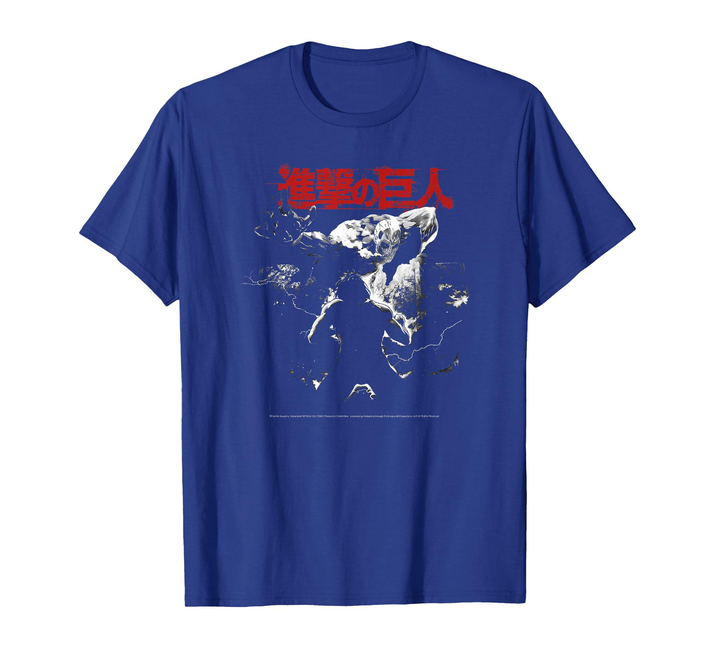 Attack on Titan Season 2 Black and White Key Art AOT Anime T-Shirt
