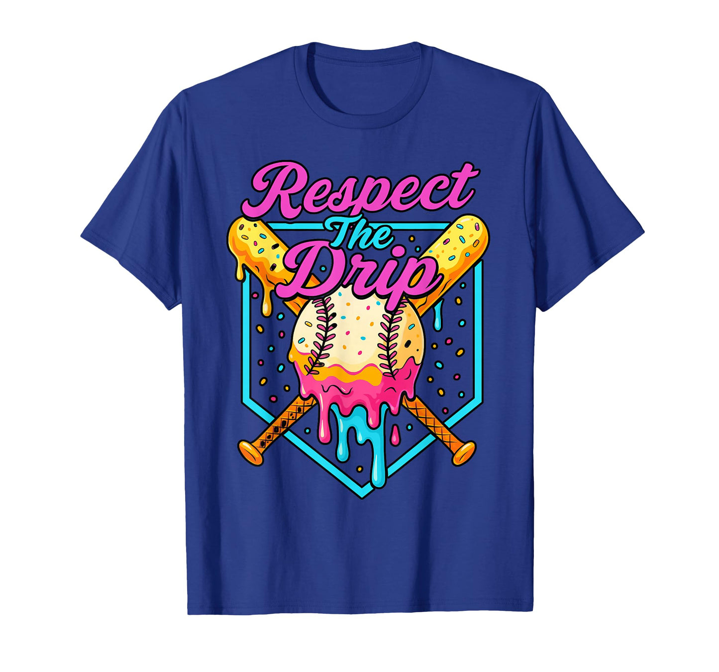 Respect The Drip Youth Baseball Ice Cream T-Shirt