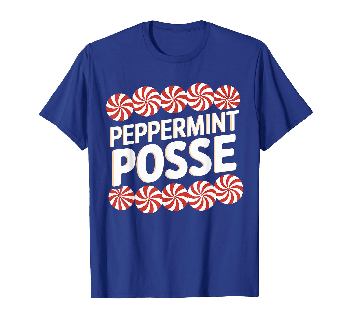 Peppermint Posse Festive Christmas Candy Theme Family Match T-Shirt