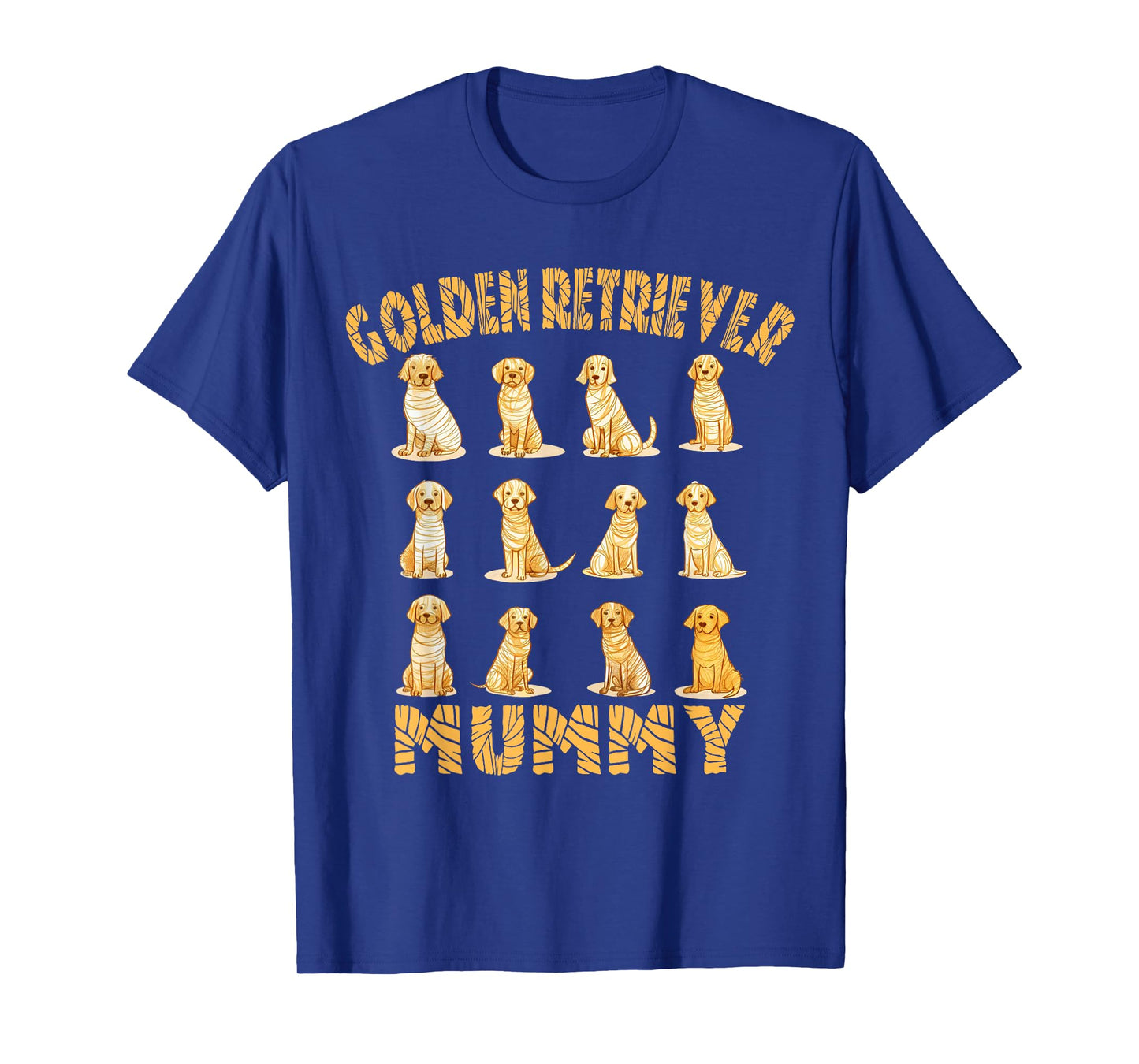 Golden Retriever Mummy Dog Lover Halloween Costume Men Women T-Shirt