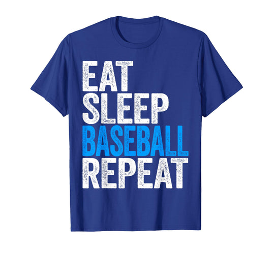Eat Sleep Baseball Repeat T-Shirt Baseball Player Shirt T-Shirt