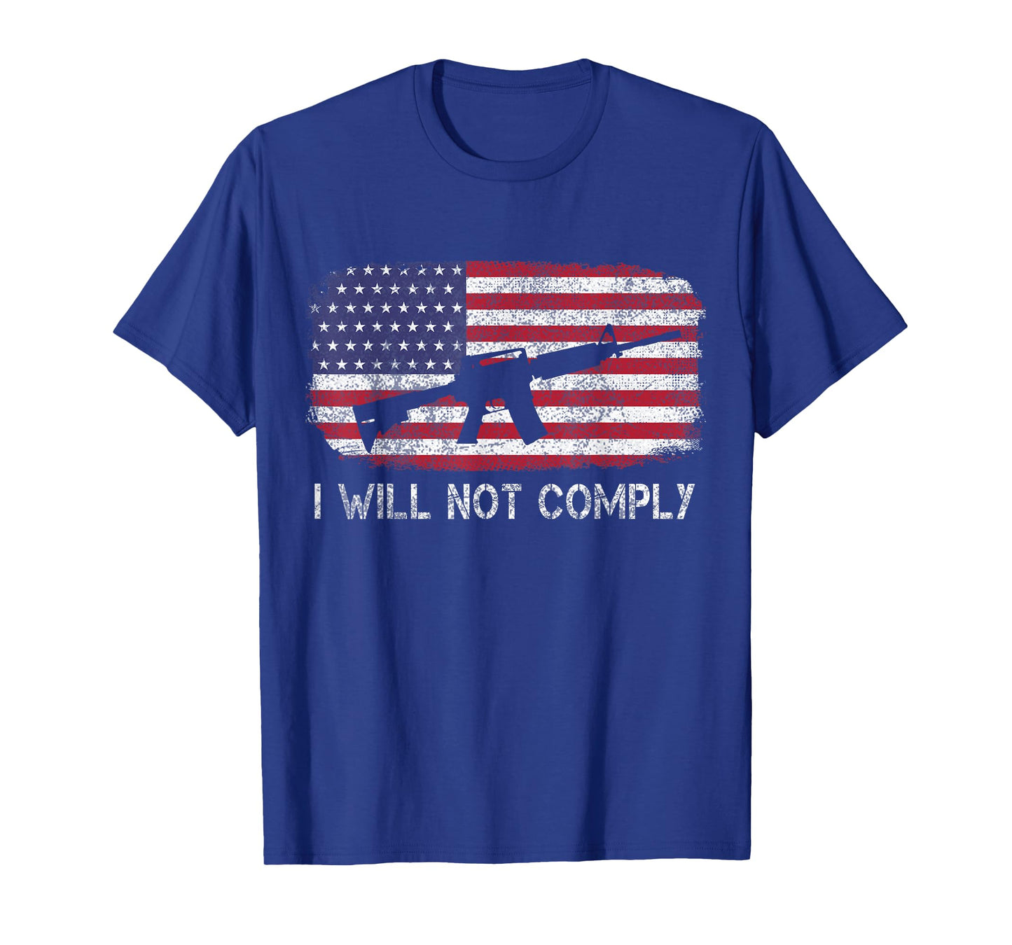 I Will Not Comply Shirt Fun American flag T-Shirt