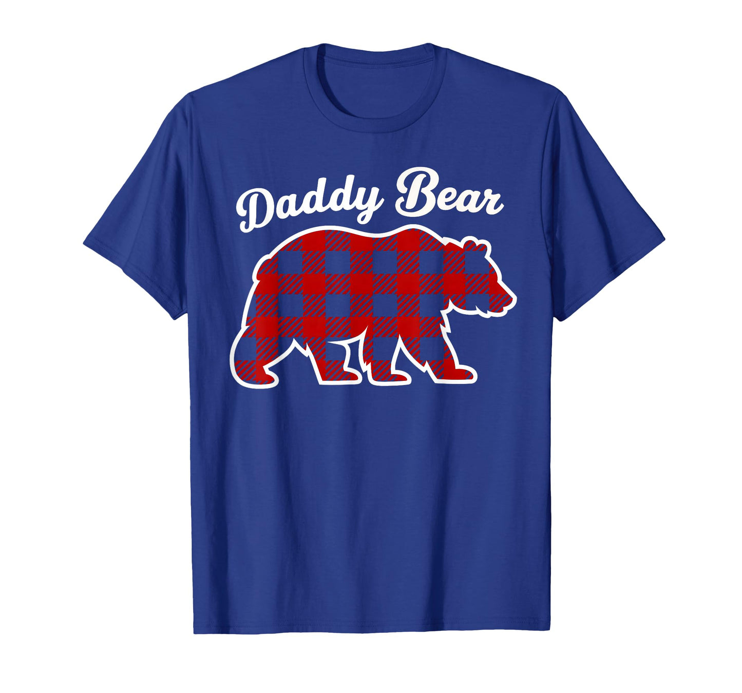 Daddy Bear Buffalo Red Plaid Matching Family Christmas T-Shirt