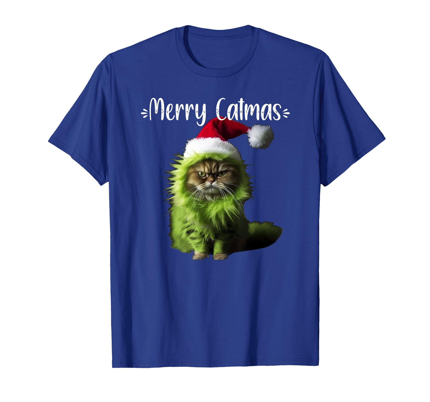 Merry Catmas - Funny Cat Christmas T-Shirt for Men Women Kids