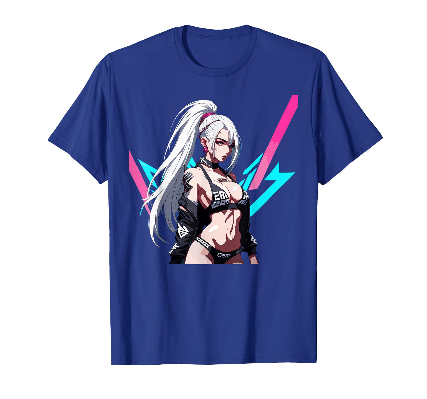 Sexy Waifu Otaku Anime Cyberpunk Girl Japanese T-Shirt