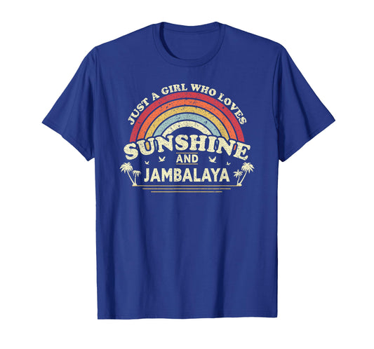 Jambalaya Shirt A Girl Who Loves Sunshine and Jambalaya T-Shirt
