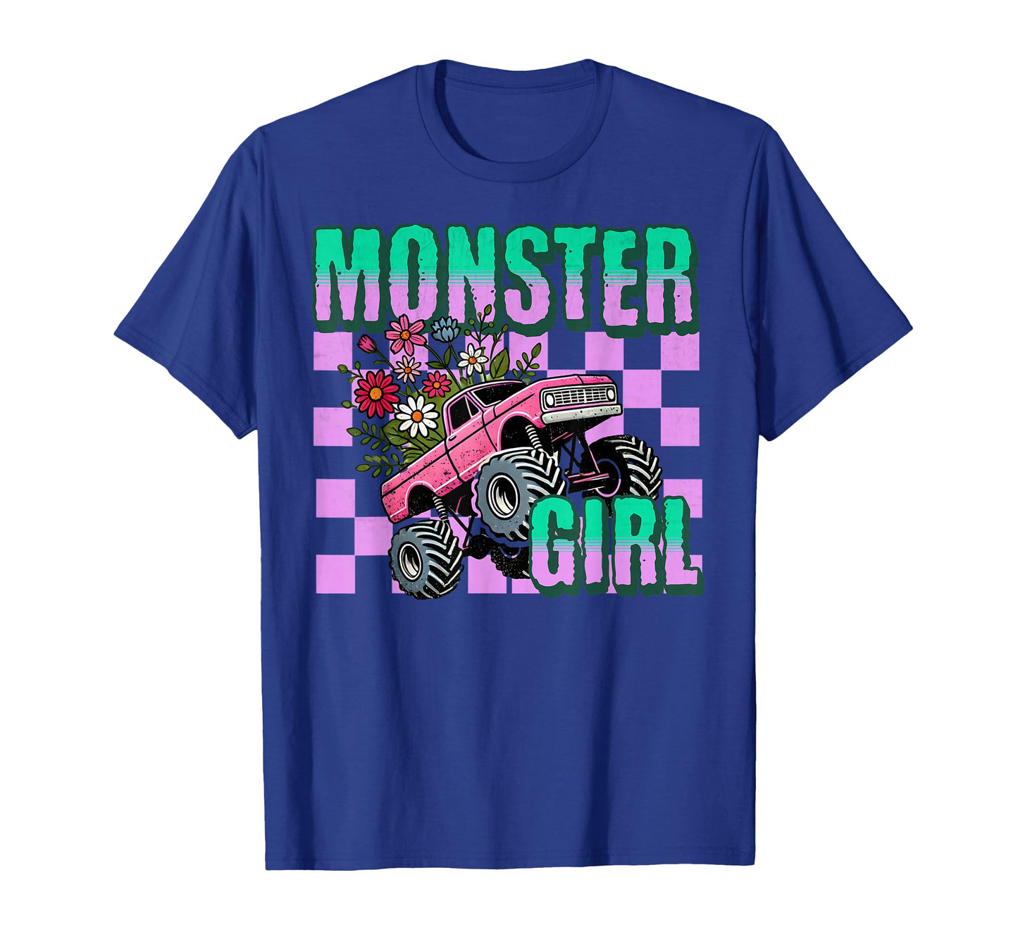 Vintage Monster Truck Girl Retro Women's Monster Truck Lover T-Shirt