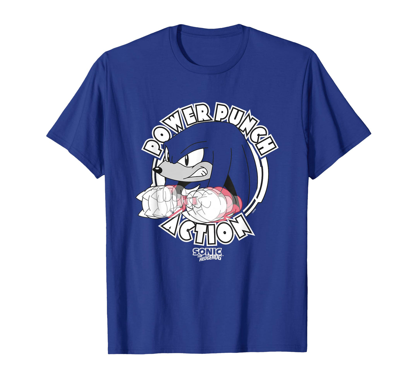 Sonic The Hedgehog Power Punch Action Knuckles T-Shirt