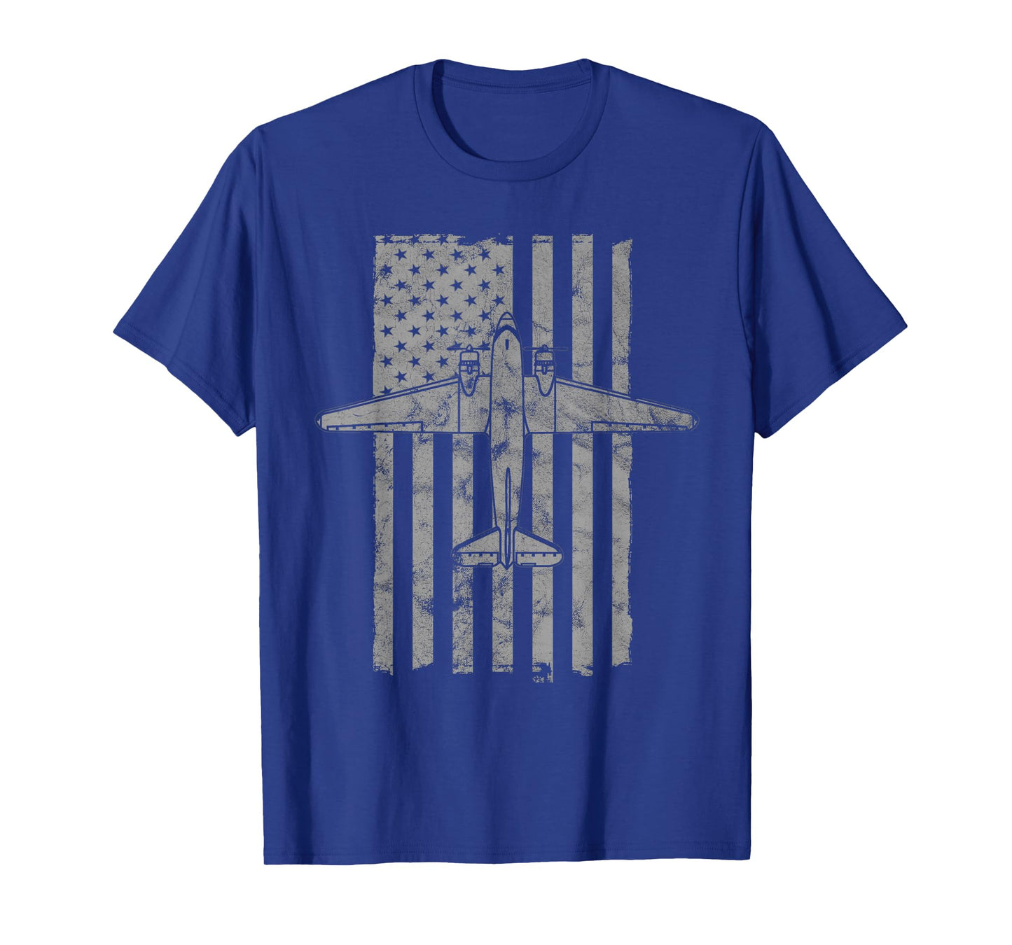 C-47 Skytrain WWII Transport Airplane Vintage Flag T-shirt T-Shirt